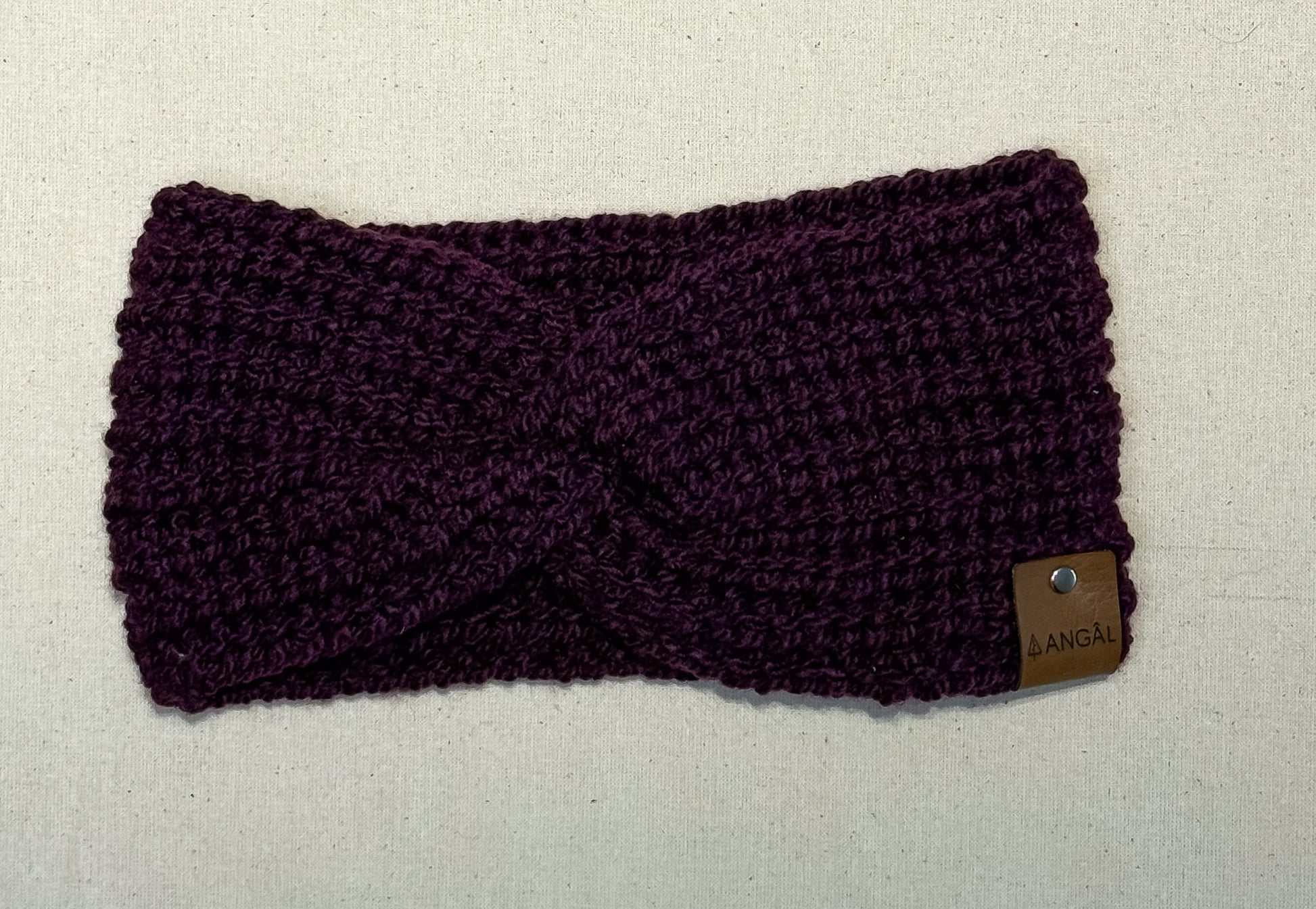 Cintillo Lana - Morado Oscuro