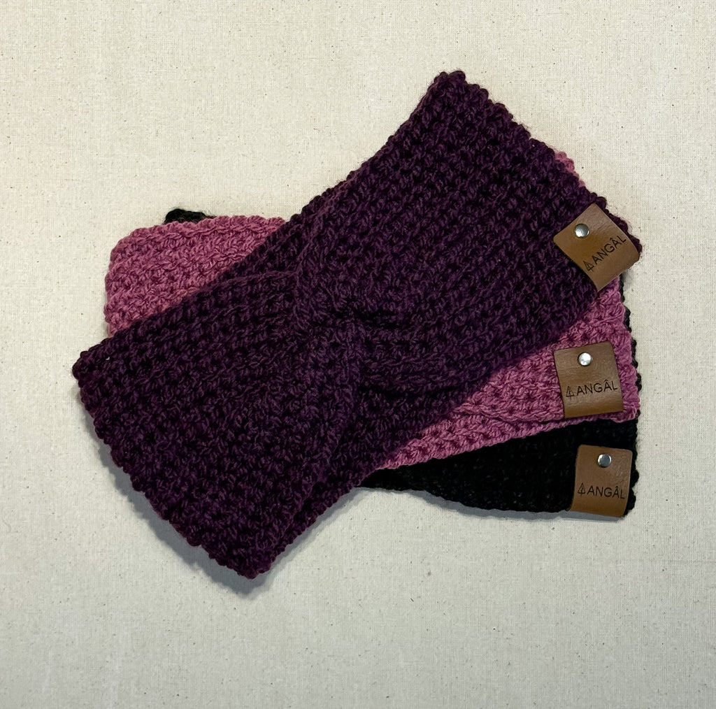 Cintillo Lana - Morado Oscuro